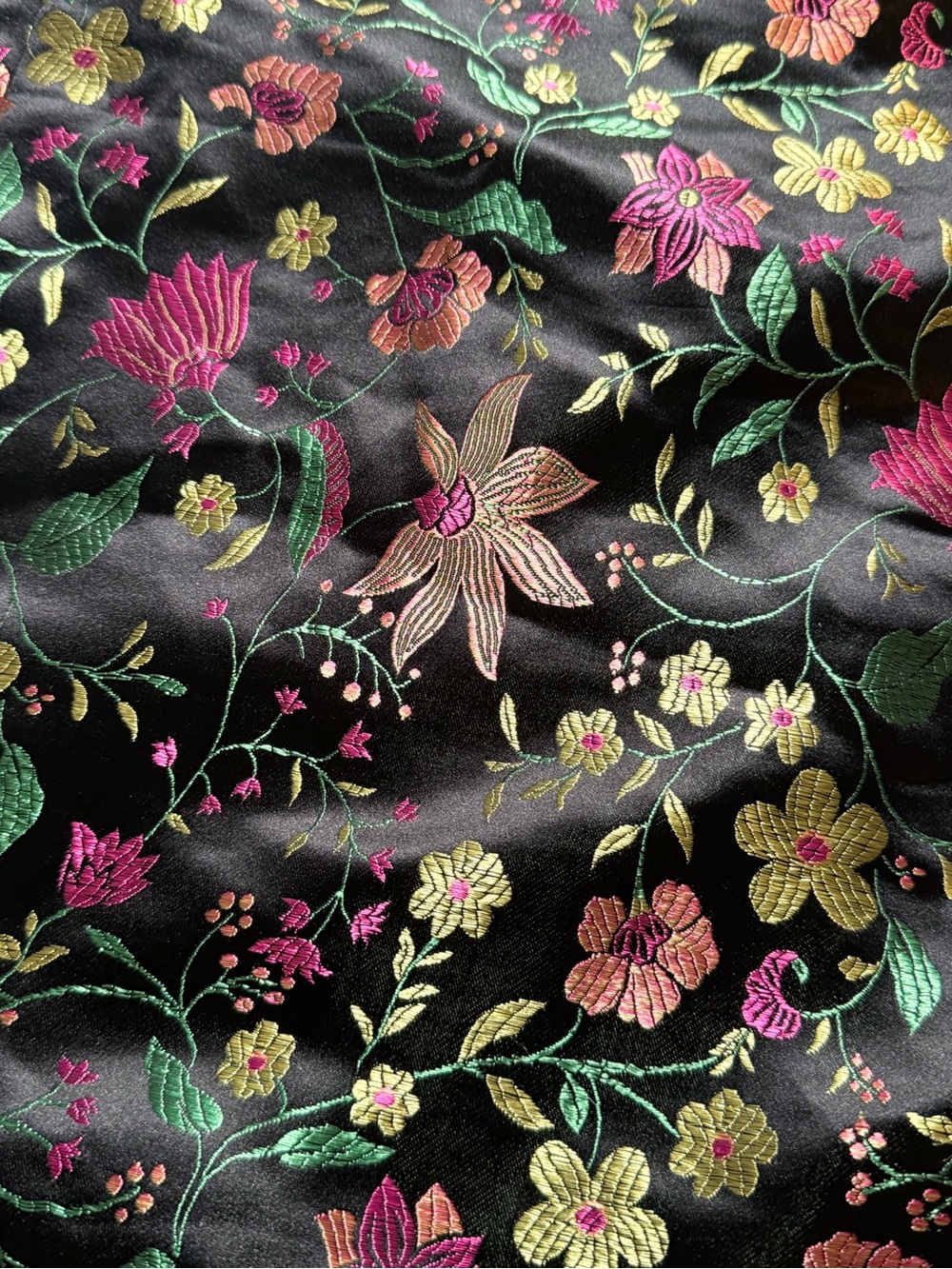 NWT Lulus Black Floral Jacquard Strapless Midi Dress | Slit | Size Small - Picture 6 of 10